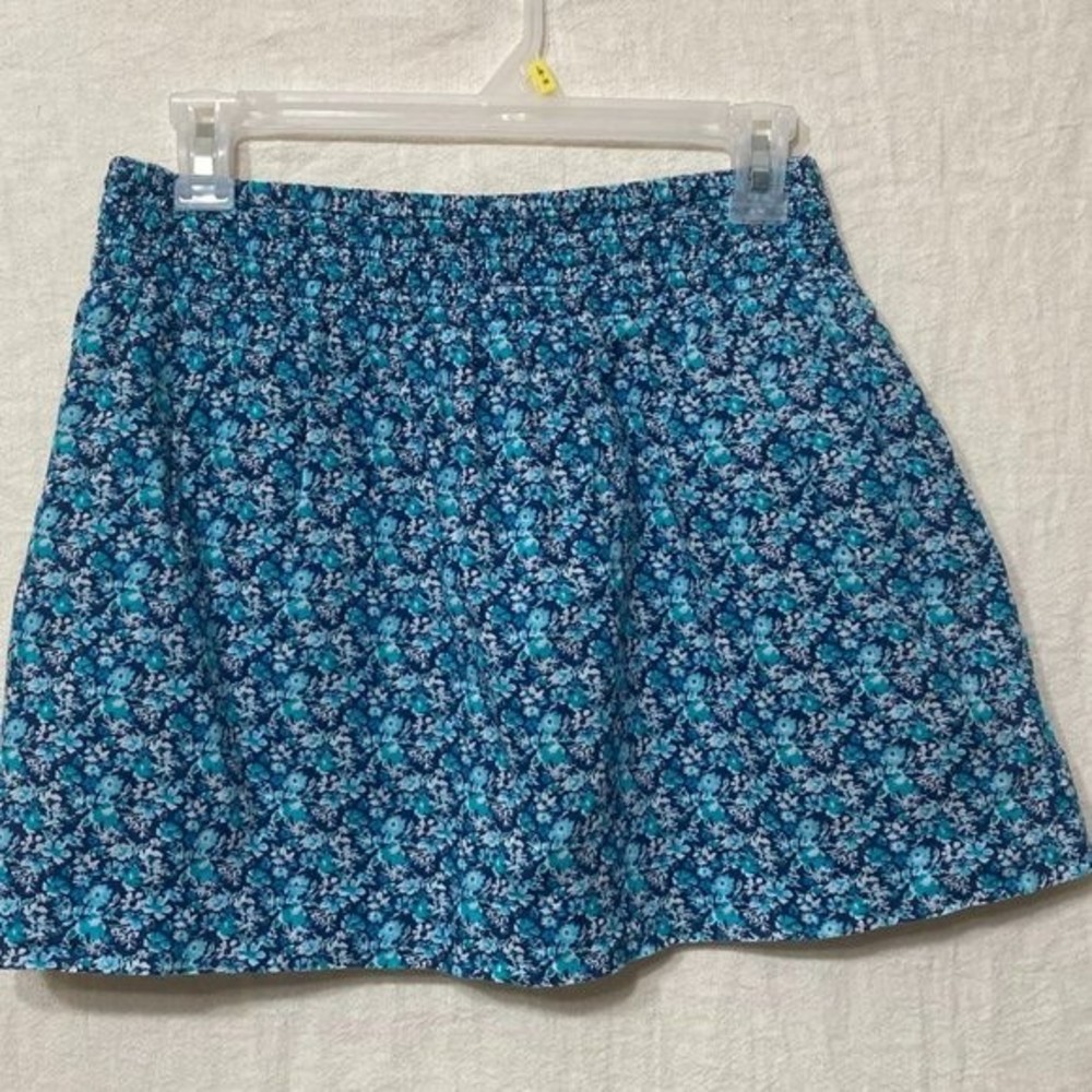 Blue Flower A Line Mini Skirt Size Medium Aeropostale